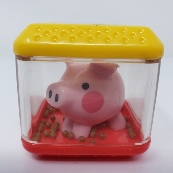 Fisher Price Peek a Boo Blocks Educational Sensory Blocks Pig Piggy Toy - Picture 3 of 15